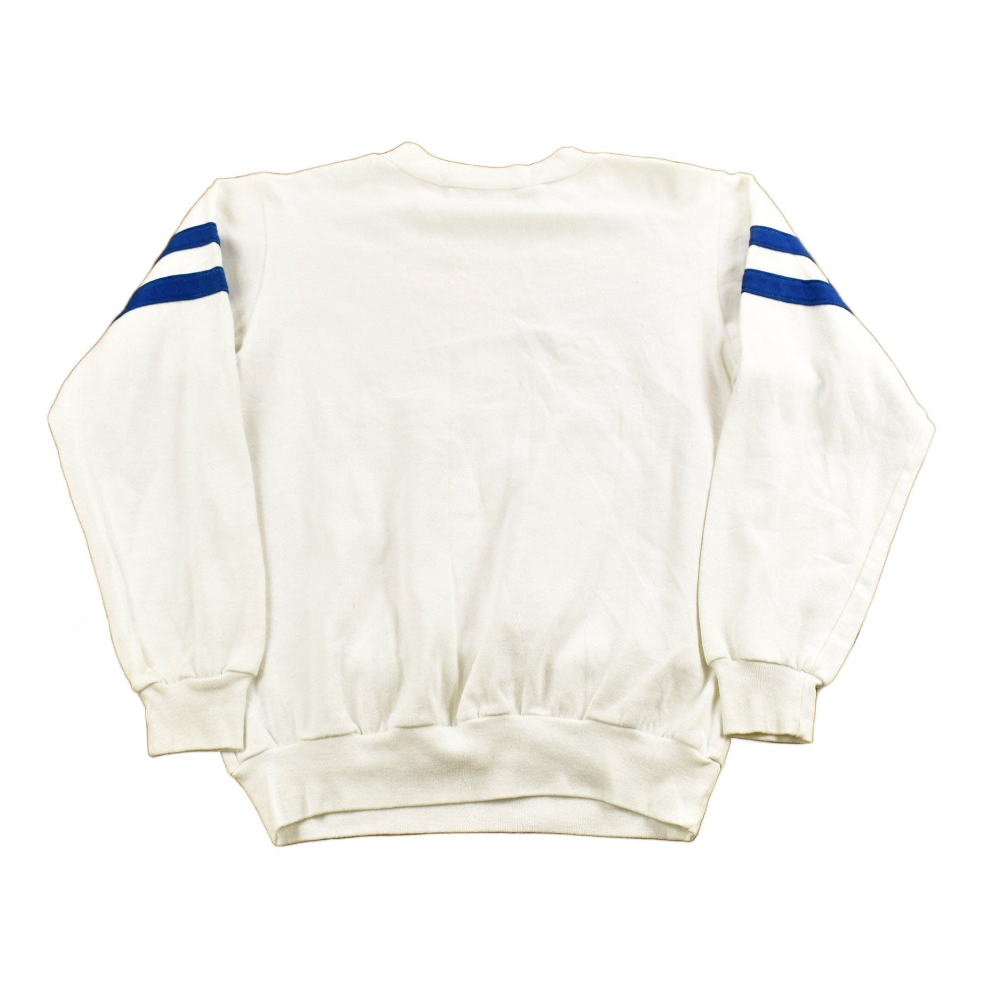 Other Clothing > Gender Neutral Adult Clothing > Hoodies & Sweatshirts > Sweatshirts Vintage 1980s University of Northeastern Illinois Collegiate Crewneck Men's Small/ Color Block / NCAA Sweatshirt / Sportswear / Americana