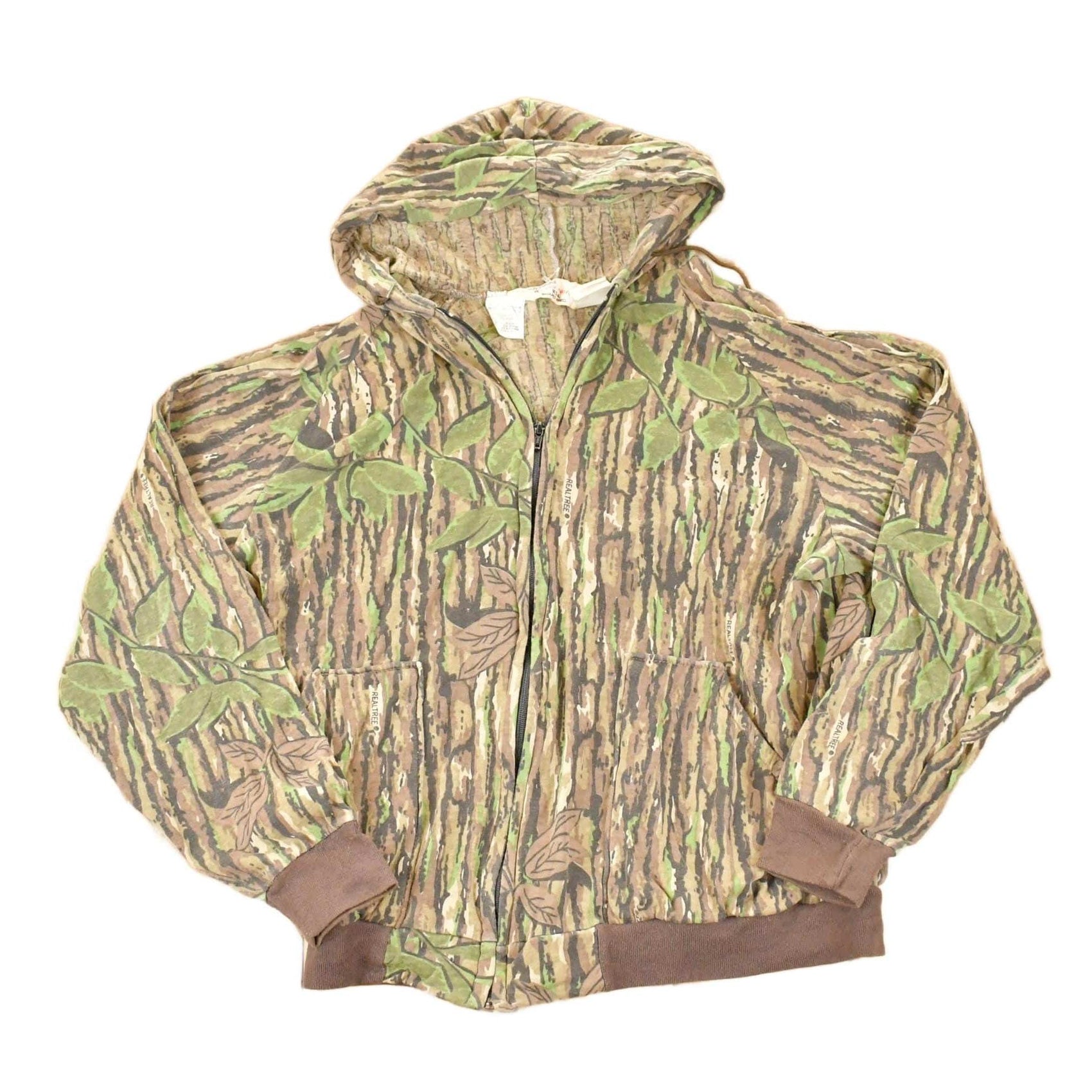 Other Clothing > Gender Neutral Adult Clothing > Hoodies & Sweatshirts > Sweatshirts Vintage 1980s Walls Blizzard Pruf Realtree Camo Full Zip Hoodie Sweatshirt Men's M