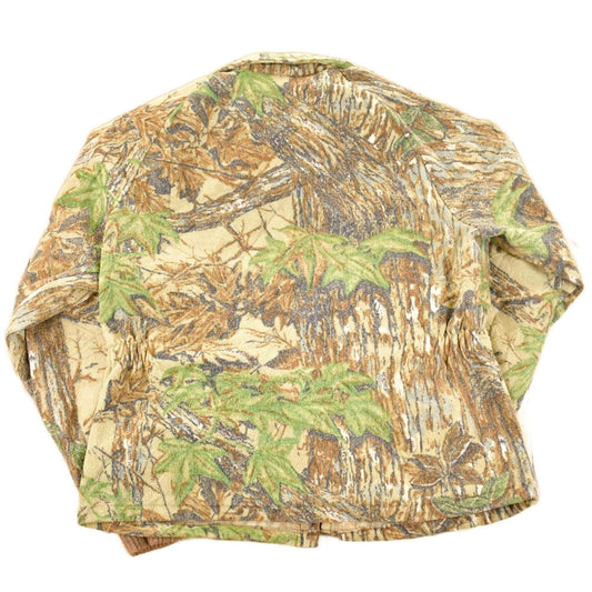 Other Clothing > Gender Neutral Adult Clothing > Hoodies & Sweatshirts > Sweatshirts Vintage 1980s Walls Realtree Camo Fleece Outdoorsman Full Zip Sweater Mens M