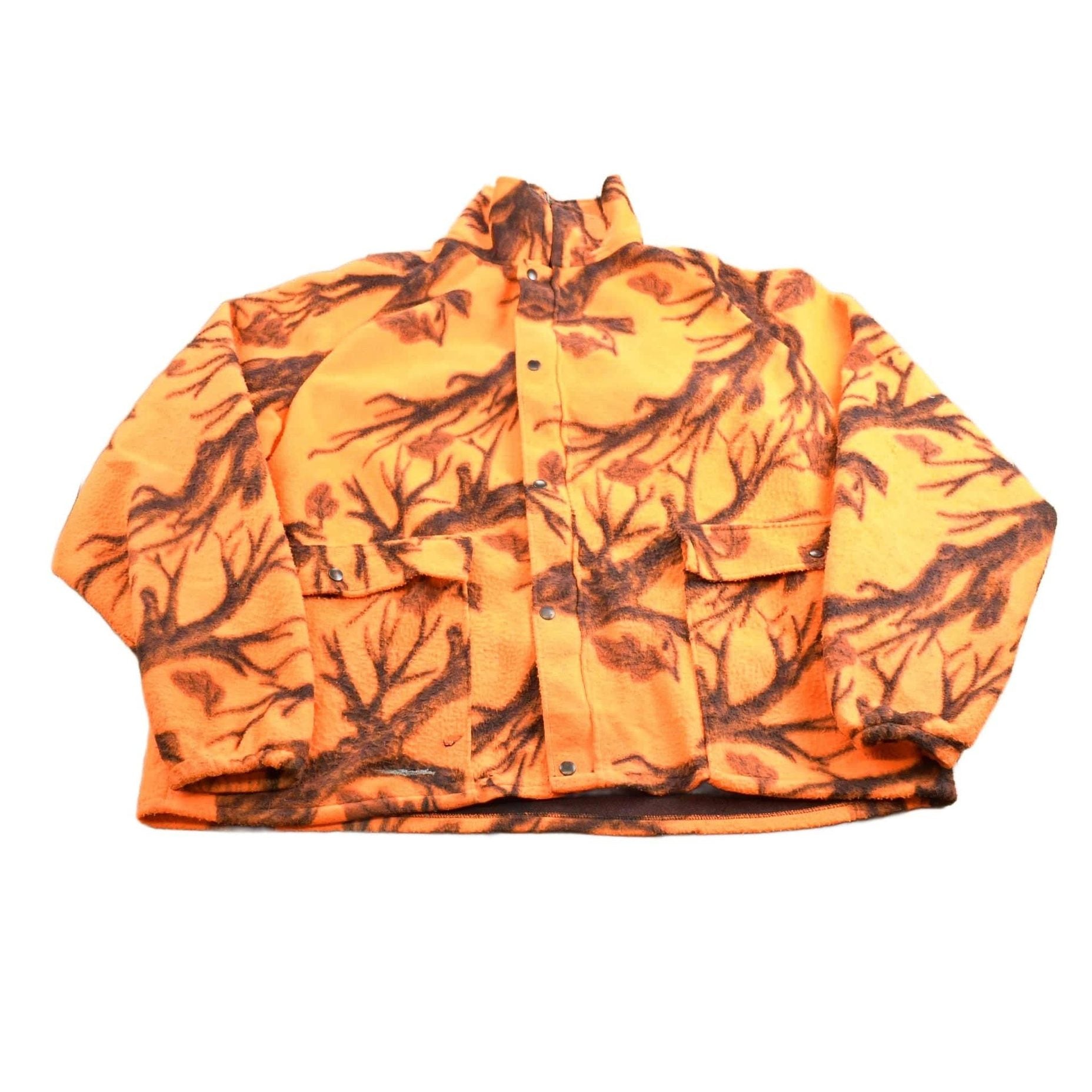 Other Clothing > Gender Neutral Adult Clothing > Hoodies & Sweatshirts > Sweatshirts Vintage 1980s Whitewater Outdoors Hunting Fleece Button Up Sweater Men's XL