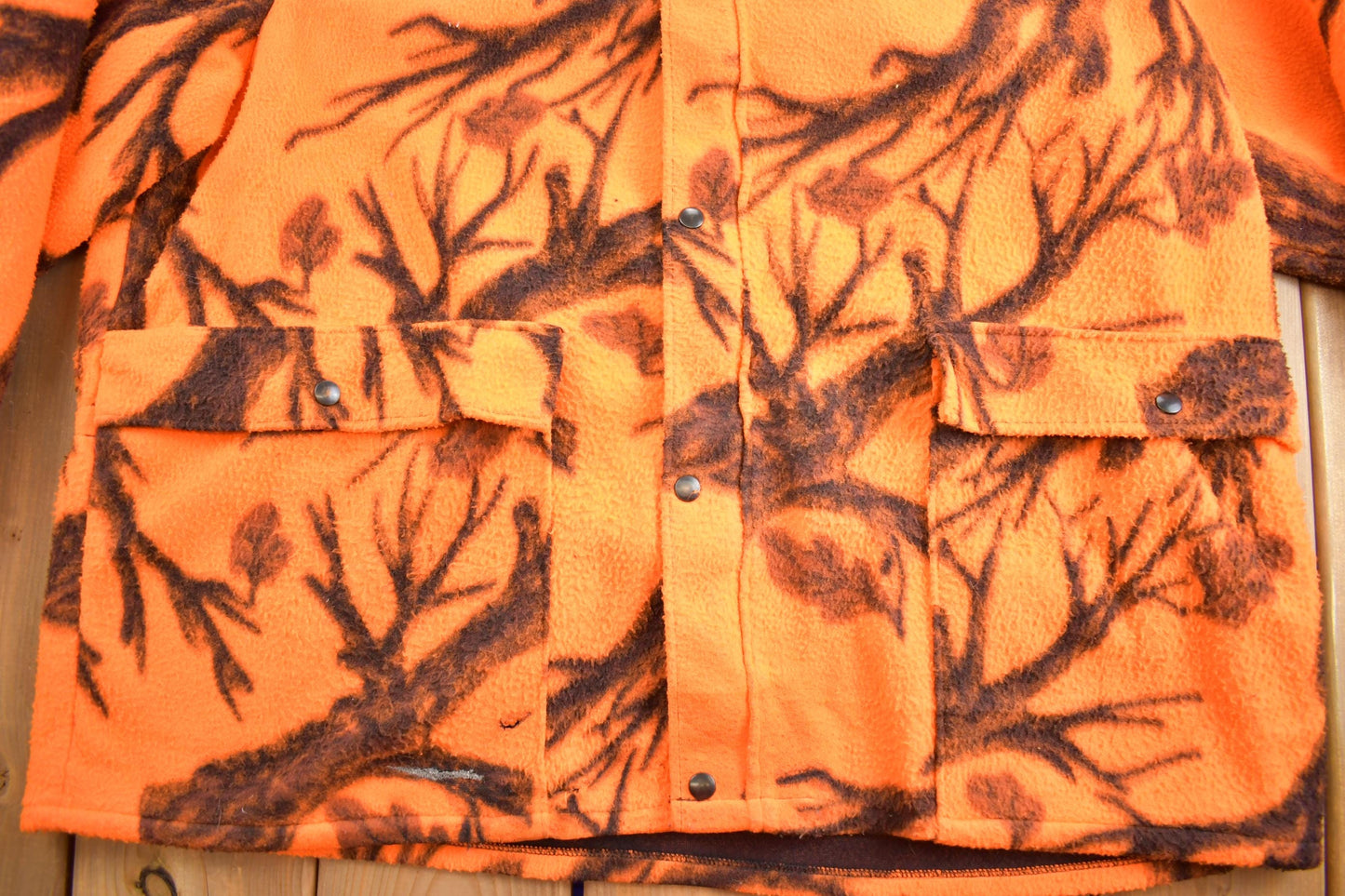 Other Clothing > Gender Neutral Adult Clothing > Hoodies & Sweatshirts > Sweatshirts Vintage 1980s Whitewater Outdoors Hunting Fleece Button Up Sweater Men's XL