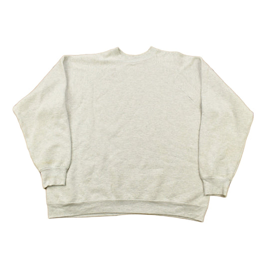 Other Clothing > Gender Neutral Adult Clothing > Hoodies & Sweatshirts > Sweatshirts Vintage 1980s Wolf Theme Graphic Raglan Crewneck Men's XL