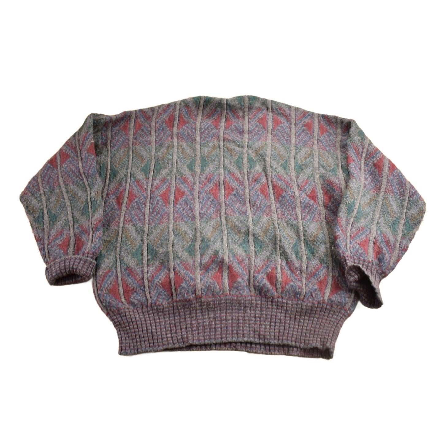 Other Clothing > Gender Neutral Adult Clothing > Hoodies & Sweatshirts > Sweatshirts Vintage 1980s Wool Blend Knit Sweater Men's XL