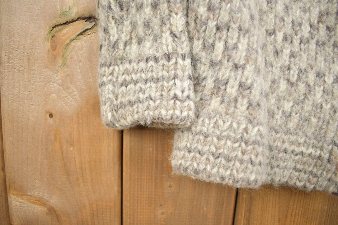 Other Clothing > Gender Neutral Adult Clothing > Hoodies & Sweatshirts > Sweatshirts Vintage 1980s Wool Knit Button Up Sweater Men's Medium