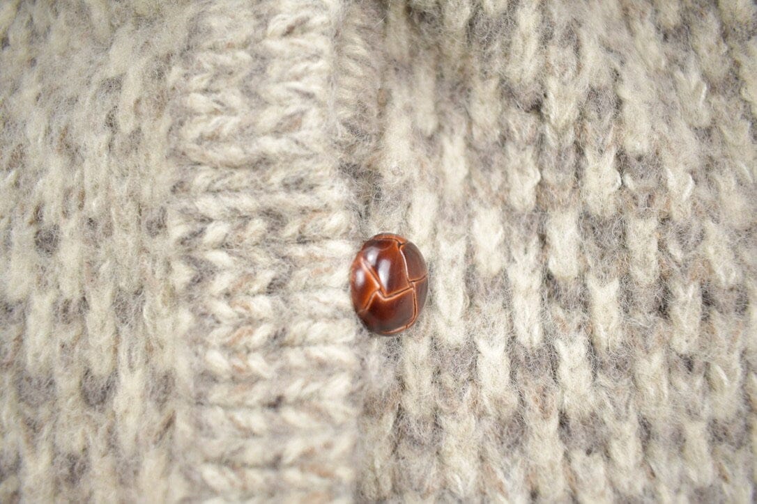 Other Clothing > Gender Neutral Adult Clothing > Hoodies & Sweatshirts > Sweatshirts Vintage 1980s Wool Knit Button Up Sweater Men's Medium