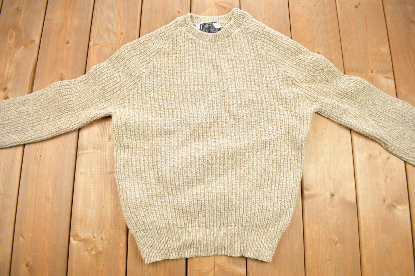 Other Clothing > Gender Neutral Adult Clothing > Hoodies & Sweatshirts > Sweatshirts Vintage 1990s 100% Wool Knit Sweater Men's Medium