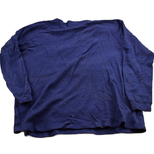 Other Clothing > Gender Neutral Adult Clothing > Hoodies & Sweatshirts > Sweatshirts Vintage 1990s 100% Worsted Spun Polypropylene Meraklon Blank Sweatshirt Men's Large