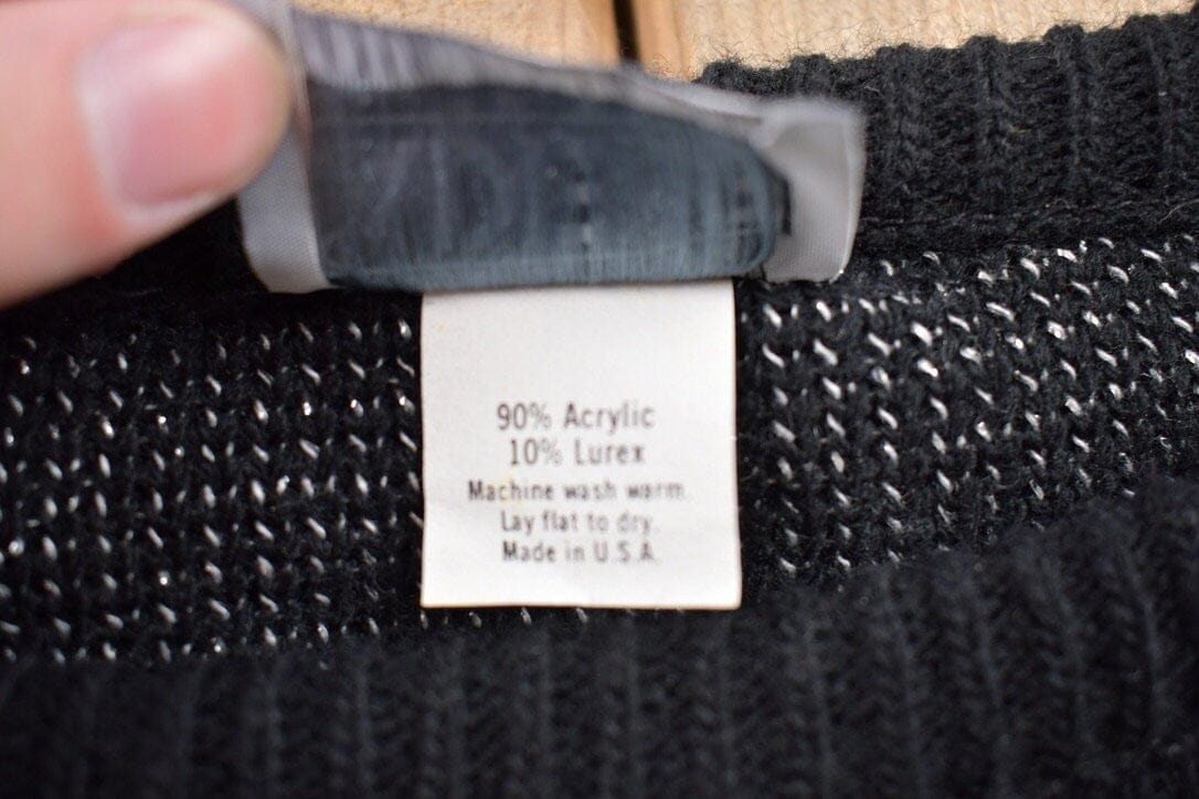 Other Clothing > Gender Neutral Adult Clothing > Hoodies & Sweatshirts > Sweatshirts Vintage 1990s Adele Knitted Crewneck Sweater Men's Medium