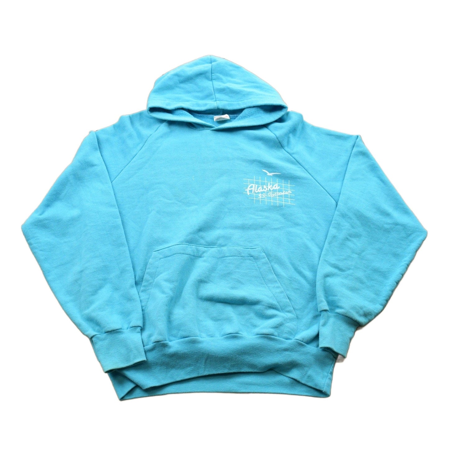 Other Clothing > Gender Neutral Adult Clothing > Hoodies & Sweatshirts > Sweatshirts Vintage 1990s Alaska SS Rotterdam Graphic Hoodie Men's Small