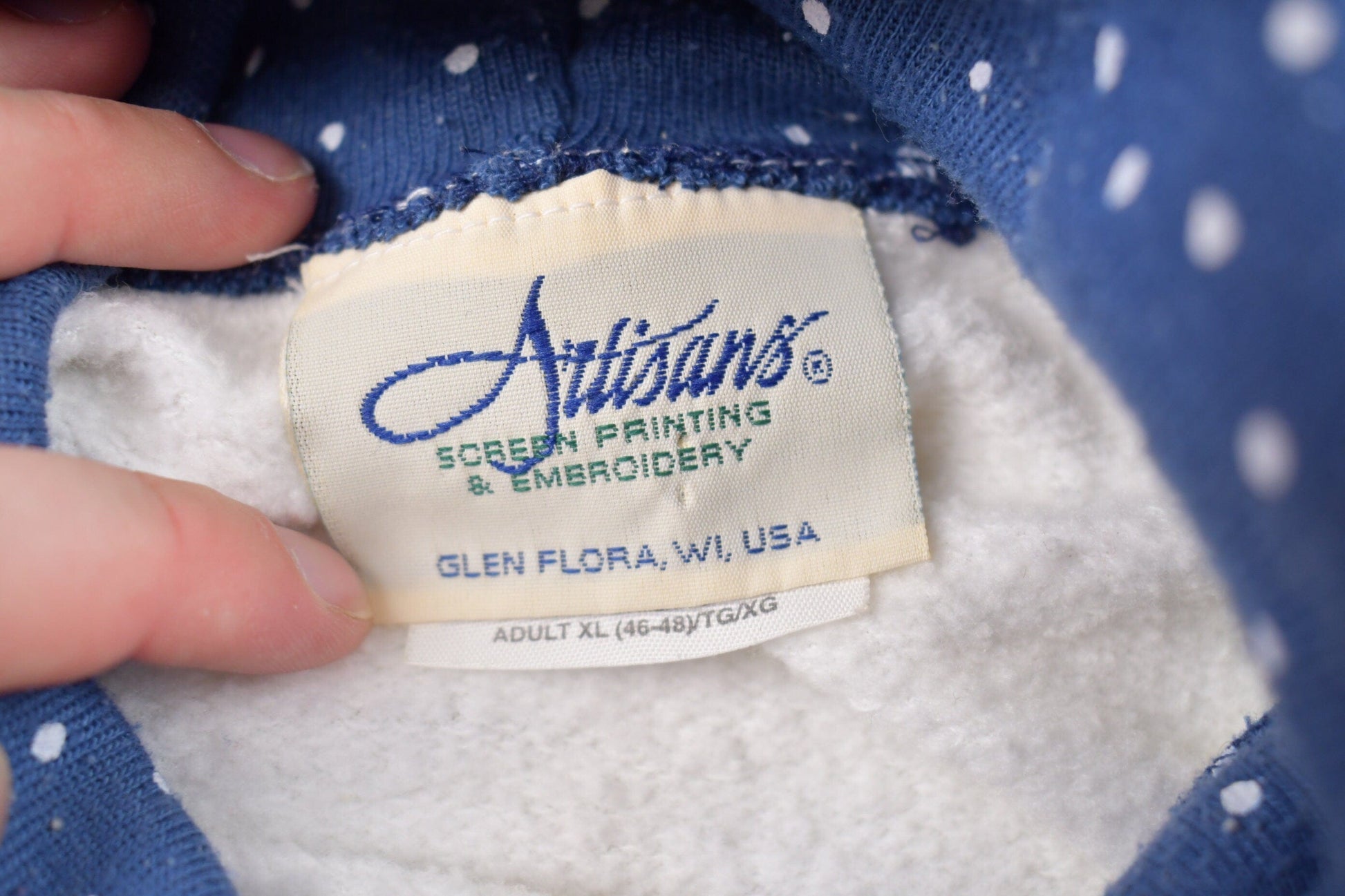 Other Clothing > Gender Neutral Adult Clothing > Hoodies & Sweatshirts > Sweatshirts Vintage 1990s Angel Theme Crewneck Sweater Men's 2XL