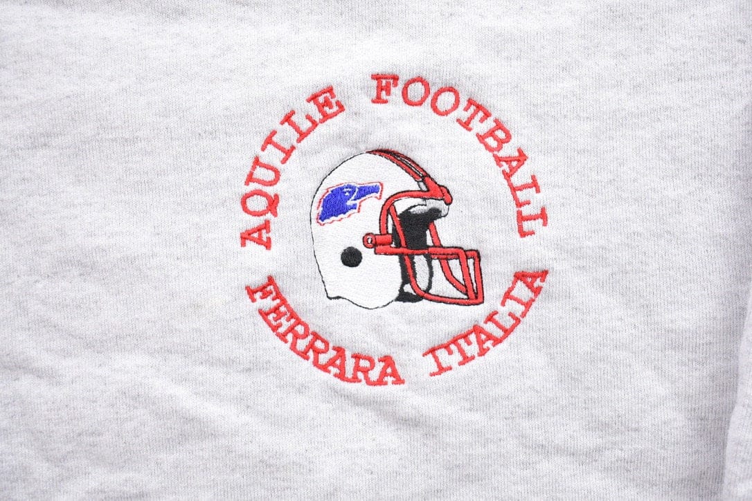Other Clothing > Gender Neutral Adult Clothing > Hoodies & Sweatshirts > Sweatshirts Vintage 1990s Aquile Football Ferrara Italia Crewneck Sweatshirt