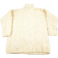 Other Clothing > Gender Neutral Adult Clothing > Hoodies & Sweatshirts > Sweatshirts Vintage 1990s Aran Crafts 100% Merino Wool 3D Cable Knit Sweater Men's Small/ Made In Ireland / Vintage Turtleneck / Abstract Knit Crewneck