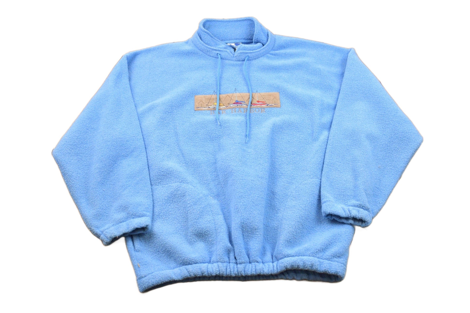 Other Clothing > Gender Neutral Adult Clothing > Hoodies & Sweatshirts > Sweatshirts Vintage 1990s Arts Unlimited Bar Harbor Fleece Pullover Sweater Men's XL/ Made in USA / Sportswear / 90s Crewneck / Streetwear / Athleisure / Hiking