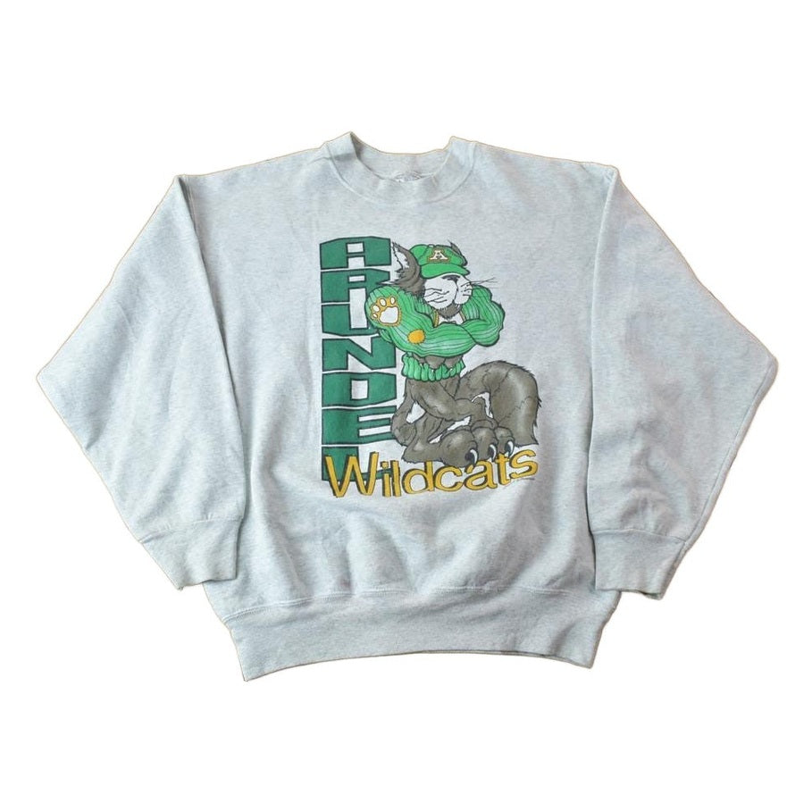Other Clothing > Gender Neutral Adult Clothing > Hoodies & Sweatshirts > Sweatshirts Vintage 1990s Arundel Wildcats University Collegiate Crewneck Men's Large/ Embroidered / NCAA Sweatshirt / Sportswear / Americana