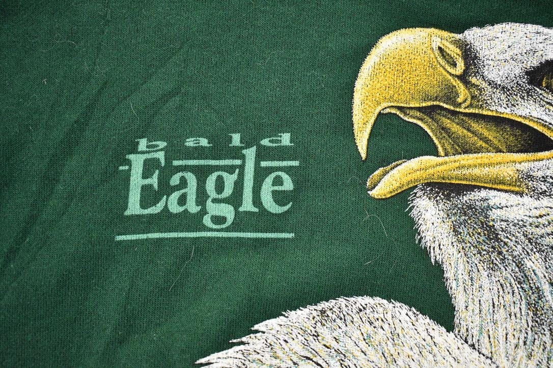 Other Clothing > Gender Neutral Adult Clothing > Hoodies & Sweatshirts > Sweatshirts Vintage 1990s Bald Eagle Screaming Eagle Crewneck Sweatshirt Men's XL