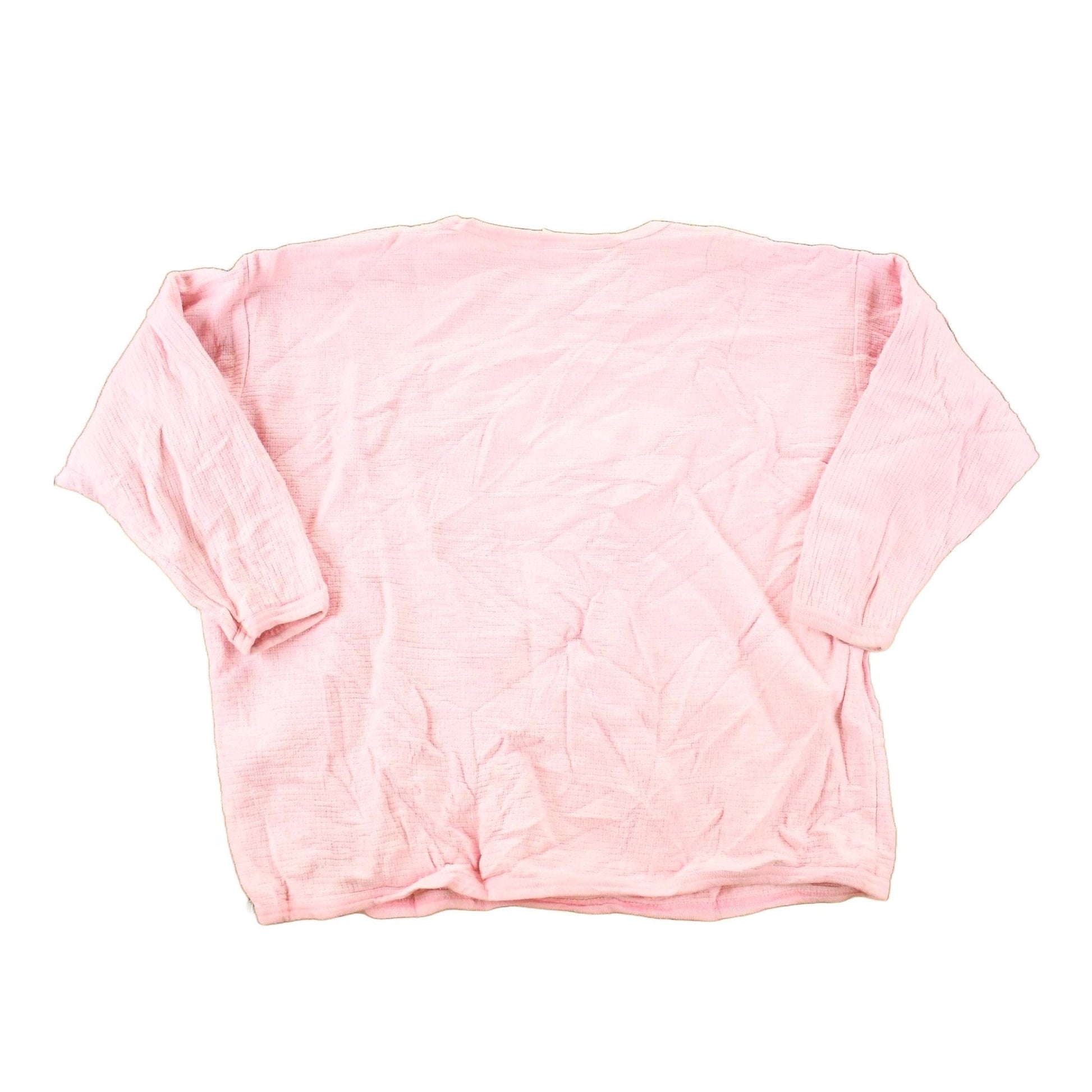 Other Clothing > Gender Neutral Adult Clothing > Hoodies & Sweatshirts > Sweatshirts Vintage 1990s Basic Editions Chunky Knit Cute Kitties Screen Printed Crewneck Sweatshirt Women's L