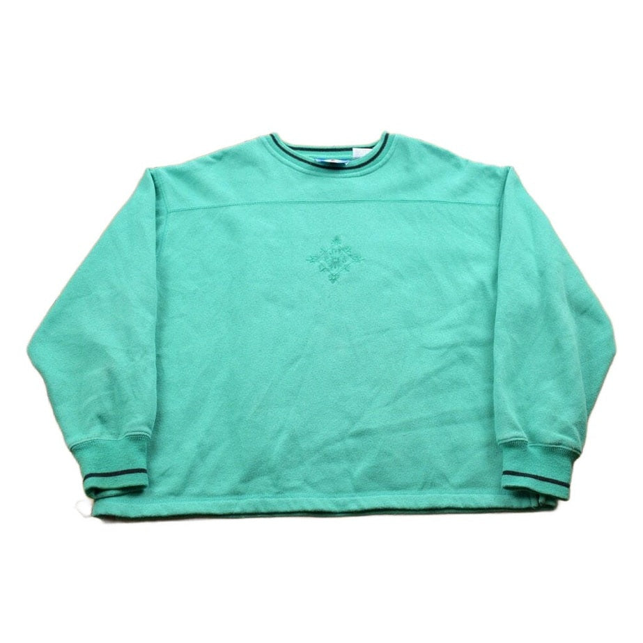 Other Clothing > Gender Neutral Adult Clothing > Hoodies & Sweatshirts > Sweatshirts Vintage 1990s Bay Waters Turquoise Crewneck Sweatshirt Women's L