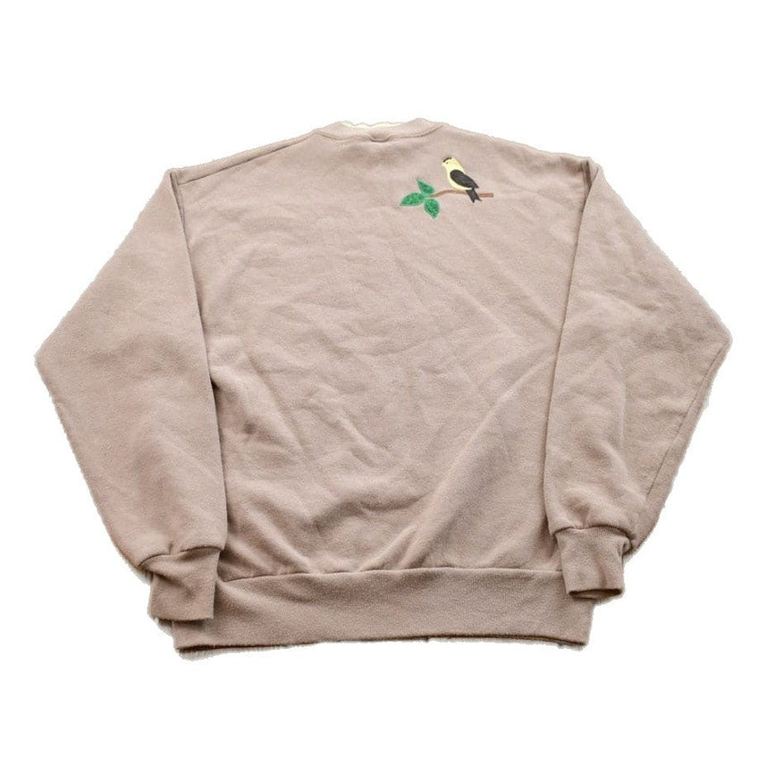 Other Clothing > Gender Neutral Adult Clothing > Hoodies & Sweatshirts > Sweatshirts Vintage 1990s Bird Feeder Theme Crewneck Sweater / 90s Crewneck / Grandma Sweater / Streetwear / Made In USA / Animal Theme / Jerzees