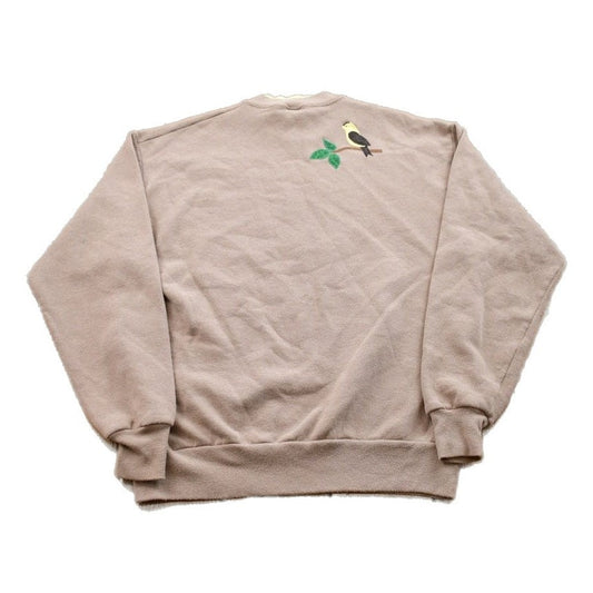 Other Clothing > Gender Neutral Adult Clothing > Hoodies & Sweatshirts > Sweatshirts Vintage 1990s Bird Feeder Theme Crewneck Sweater / 90s Crewneck / Grandma Sweater / Streetwear / Made In USA / Animal Theme / Jerzees