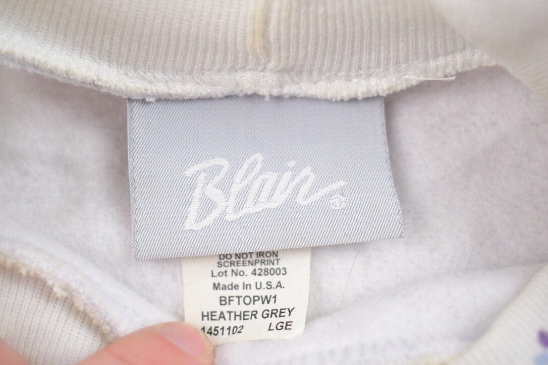 Other Clothing > Gender Neutral Adult Clothing > Hoodies & Sweatshirts > Sweatshirts Vintage 1990s Blair Floral Theme Crewneck Sweater