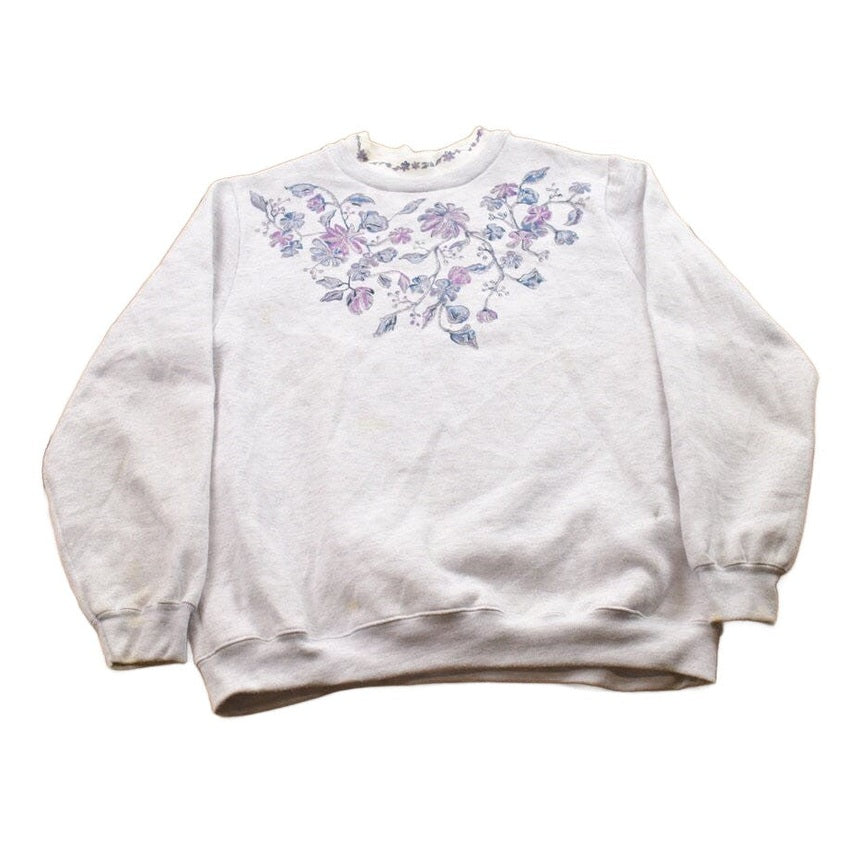 Other Clothing > Gender Neutral Adult Clothing > Hoodies & Sweatshirts > Sweatshirts Vintage 1990s Blair Floral Theme Crewneck Sweater