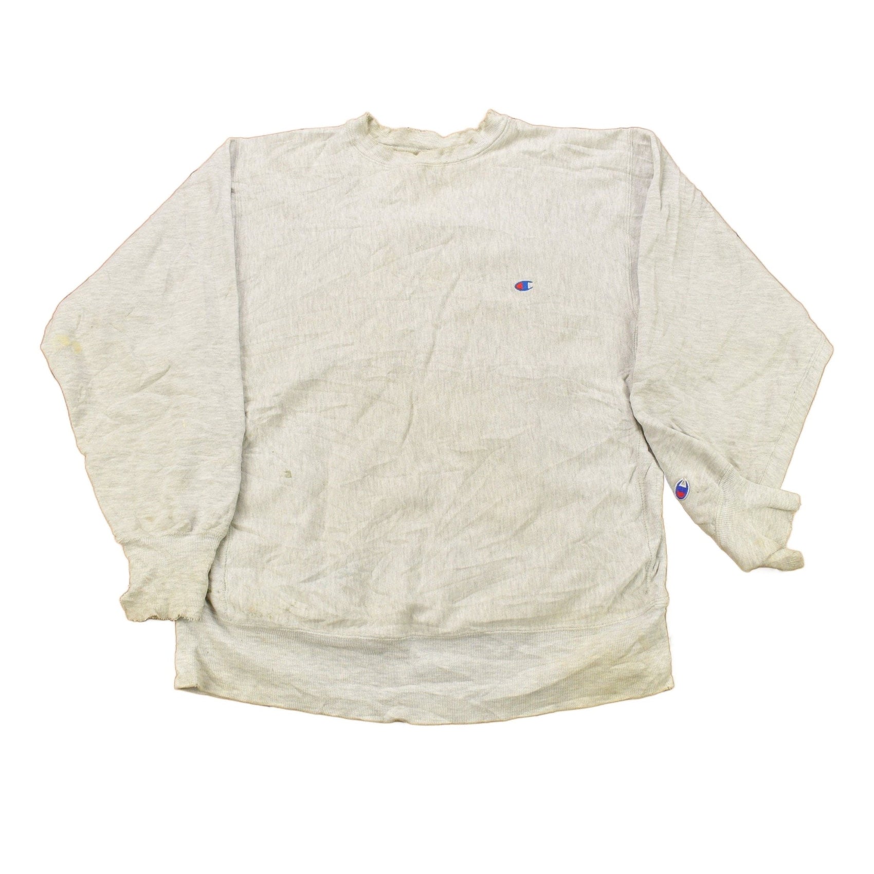 Other Clothing > Gender Neutral Adult Clothing > Hoodies & Sweatshirts > Sweatshirts Vintage 1990s Blank Grey Champion Reverse Weave Crewneck / Vintage Champion / Vintage Pullover / Streetwear /Made In USA / Sportswear