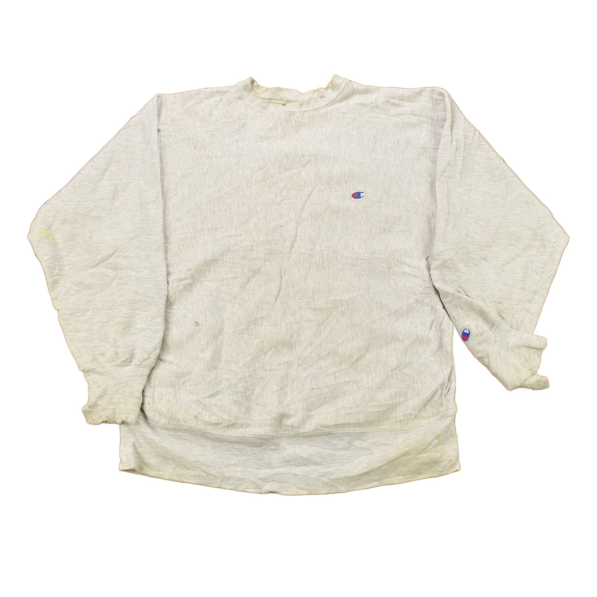 Other Clothing > Gender Neutral Adult Clothing > Hoodies & Sweatshirts > Sweatshirts Vintage 1990s Blank Grey Champion Reverse Weave Crewneck / Vintage Champion / Vintage Pullover / Streetwear /Made In USA / Sportswear