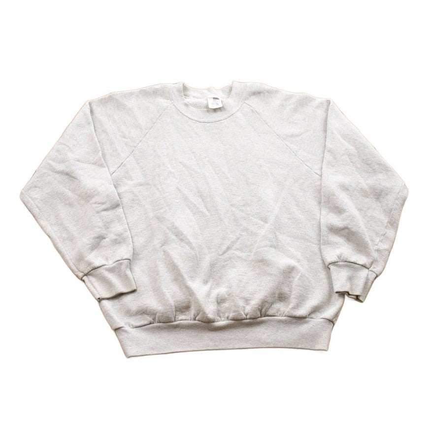 Other Clothing > Gender Neutral Adult Clothing > Hoodies & Sweatshirts > Sweatshirts Vintage 1990s Blank Grey Crewneck Sweatshirt Men's Small