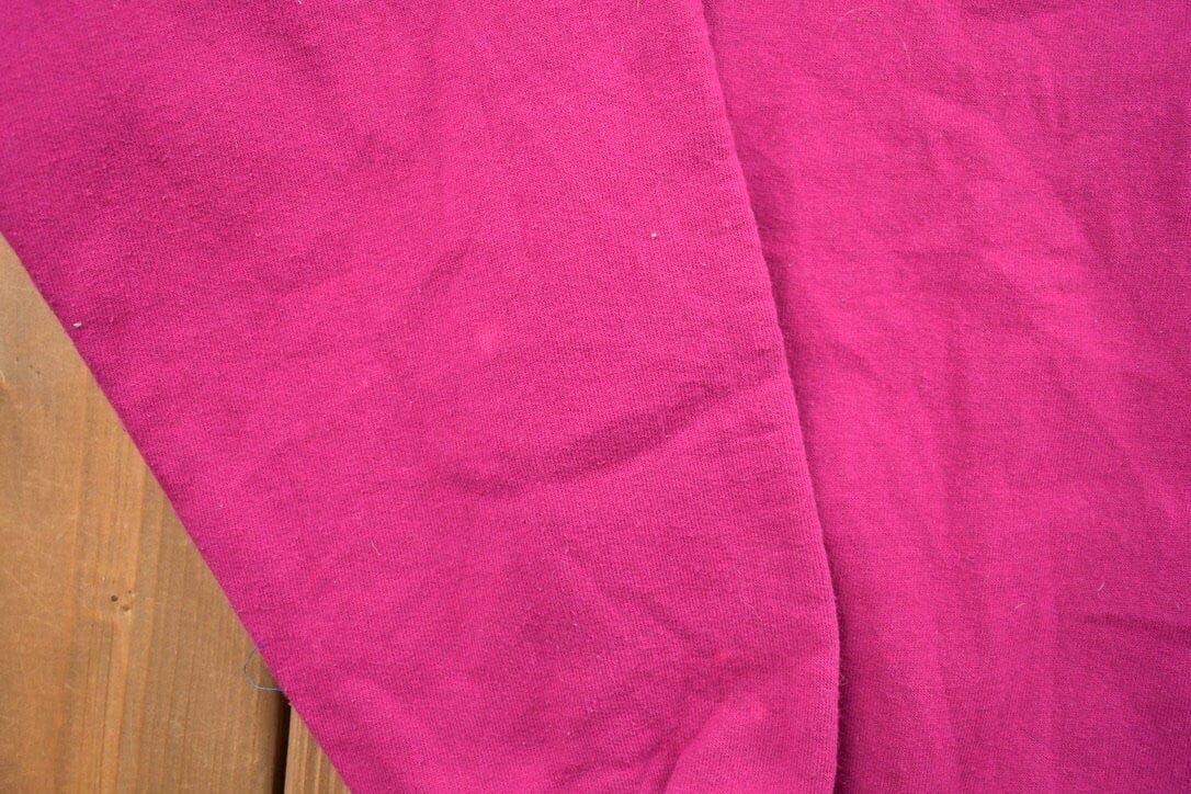 Other Clothing > Gender Neutral Adult Clothing > Hoodies & Sweatshirts > Sweatshirts Vintage 1990s Blank Pink Crewneck Sweatshirt Men's Large