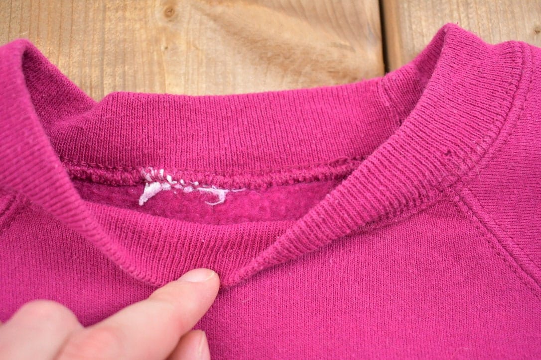 Other Clothing > Gender Neutral Adult Clothing > Hoodies & Sweatshirts > Sweatshirts Vintage 1990s Blank Pink Crewneck Sweatshirt Men's Large