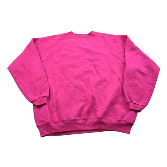Other Clothing > Gender Neutral Adult Clothing > Hoodies & Sweatshirts > Sweatshirts Vintage 1990s Blank Pink Crewneck Sweatshirt Men's Large