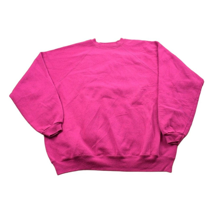 Other Clothing > Gender Neutral Adult Clothing > Hoodies & Sweatshirts > Sweatshirts Vintage 1990s Blank Pink Crewneck Sweatshirt Men's Large
