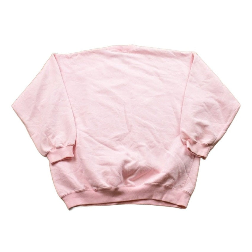 Other Clothing > Gender Neutral Adult Clothing > Hoodies & Sweatshirts > Sweatshirts Vintage 1990s Blank Pink Crewneck Sweatshirt Men's Medium