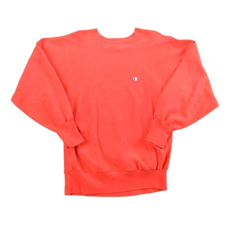 Other Clothing > Gender Neutral Adult Clothing > Hoodies & Sweatshirts > Sweatshirts Vintage 1990s Blank Red Champion Reverse Weave Crewneck / 90s Crewneck / Essential / American Sportswear / Made In USA / Athletic