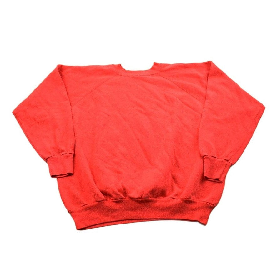 Other Clothing > Gender Neutral Adult Clothing > Hoodies & Sweatshirts > Sweatshirts Vintage 1990s Blank Red Crewneck Sweatshirt Women's L