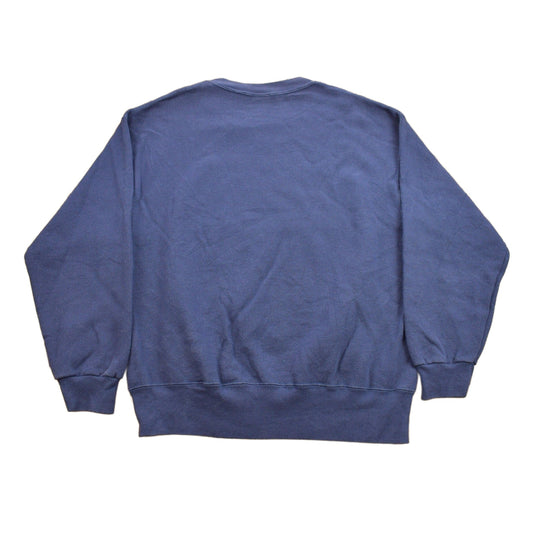 Other Clothing > Gender Neutral Adult Clothing > Hoodies & Sweatshirts > Sweatshirts Vintage 1990s Blank Simple Sportswear Crewneck Sweatshirt / Basic Style / Made In USA / Essential / Streetwear / 90s Blank