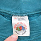 Other Clothing > Gender Neutral Adult Clothing > Hoodies & Sweatshirts > Sweatshirts Vintage 1990s Blank Turquoise Crewneck Sweatshirt Women's L