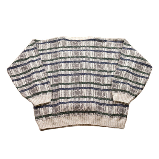 Other Clothing > Gender Neutral Adult Clothing > Hoodies & Sweatshirts > Sweatshirts Vintage 1990s Boca Classics Knitted Crewneck Sweater Men's XL