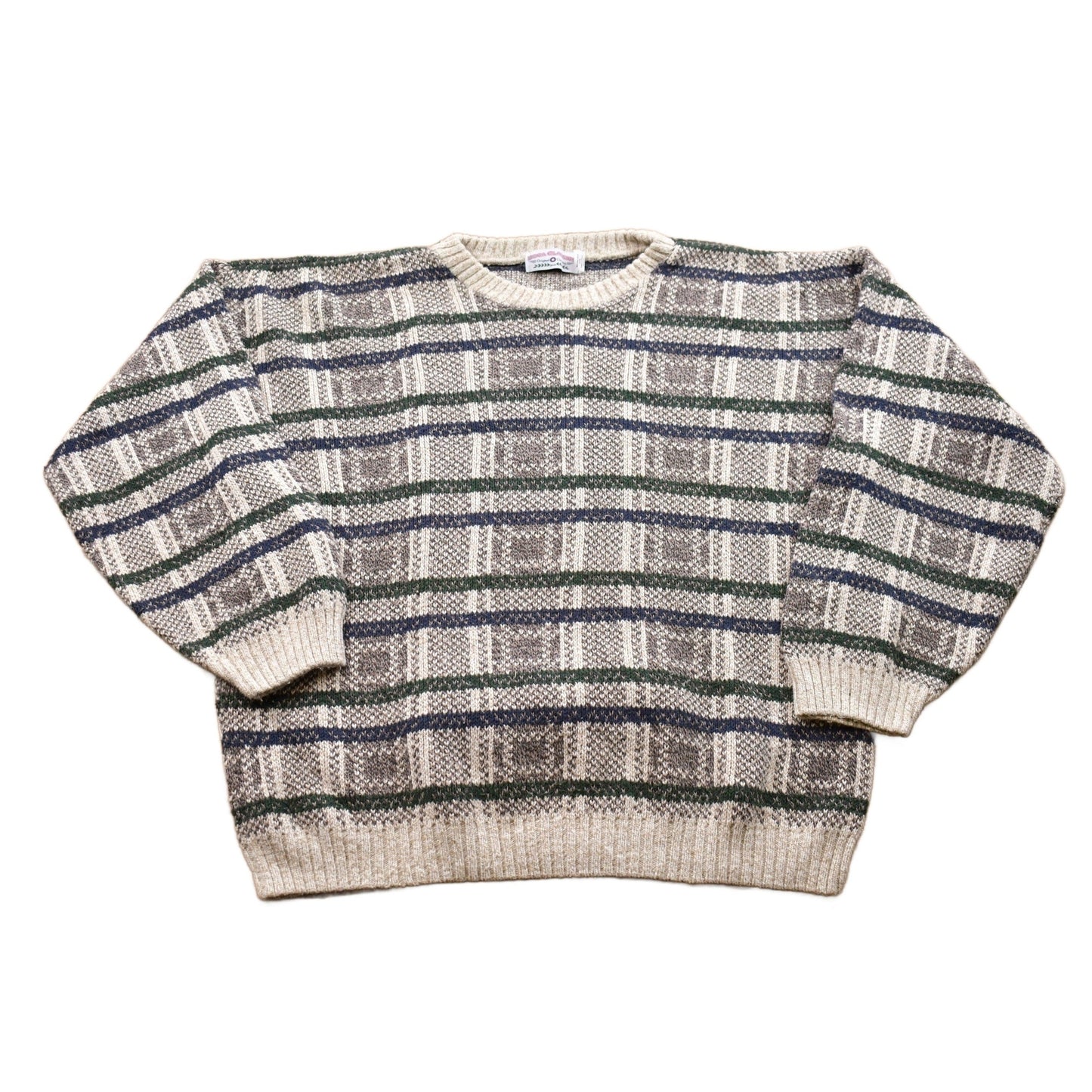 Other Clothing > Gender Neutral Adult Clothing > Hoodies & Sweatshirts > Sweatshirts Vintage 1990s Boca Classics Knitted Crewneck Sweater Men's XL