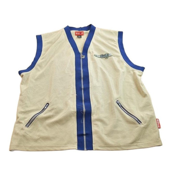 Other Clothing > Gender Neutral Adult Clothing > Hoodies & Sweatshirts > Sweatshirts Vintage 1990s Boff Zip Up Vest Men's 2XL