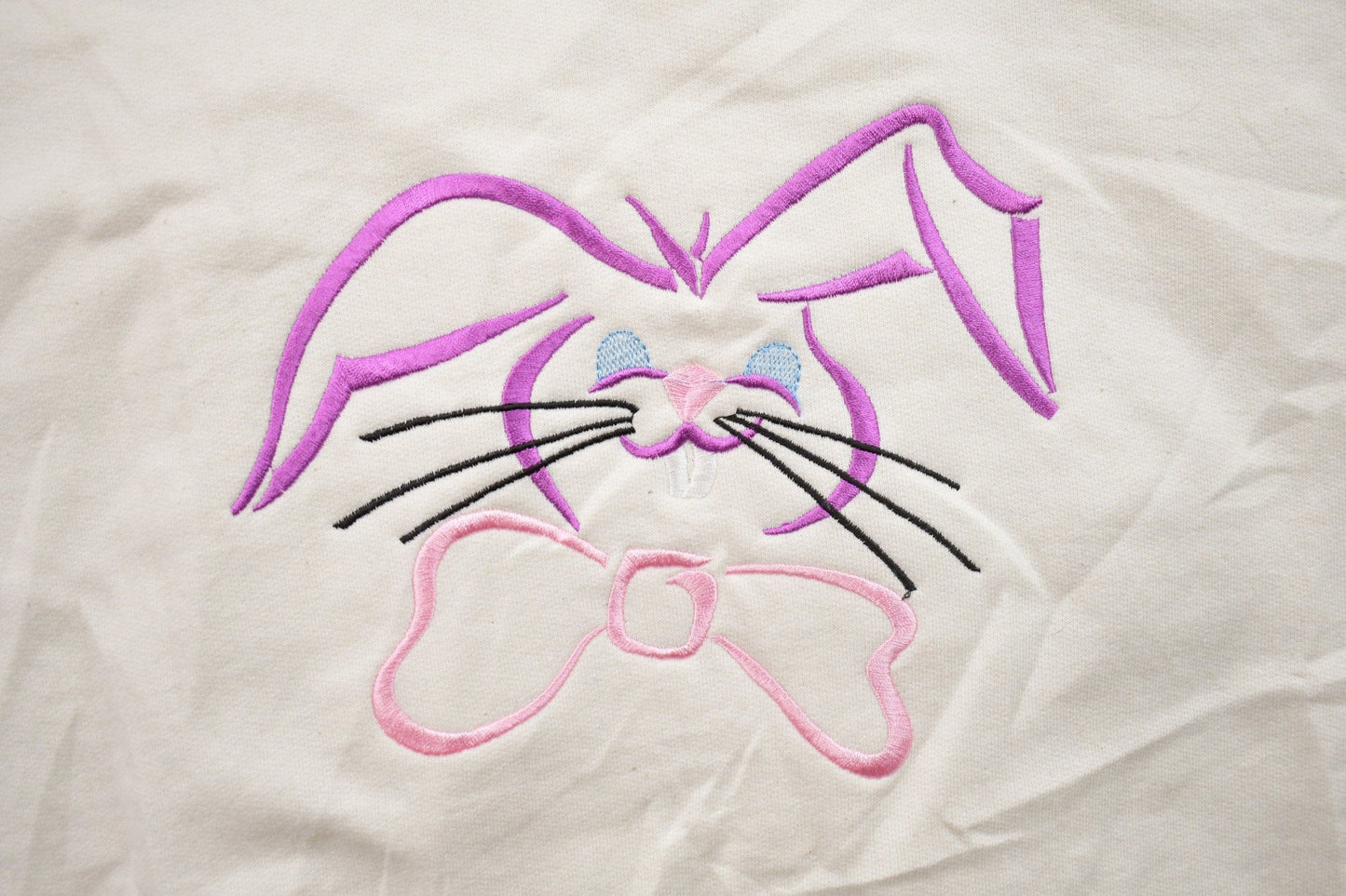 Other Clothing > Gender Neutral Adult Clothing > Hoodies & Sweatshirts > Sweatshirts Vintage 1990s Bunny Rabbit Crewneck Sweater Men's Large