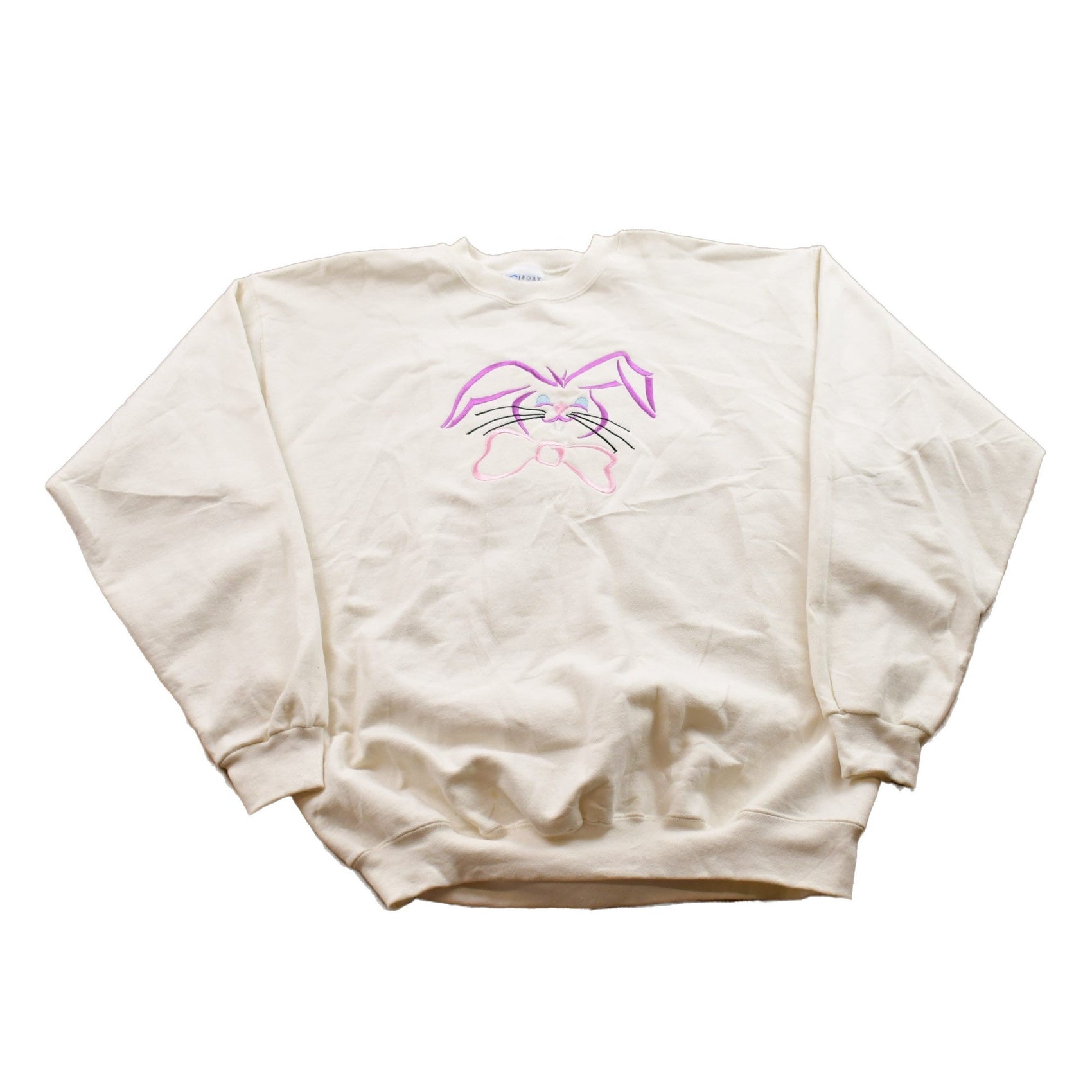 Other Clothing > Gender Neutral Adult Clothing > Hoodies & Sweatshirts > Sweatshirts Vintage 1990s Bunny Rabbit Crewneck Sweater Men's Large