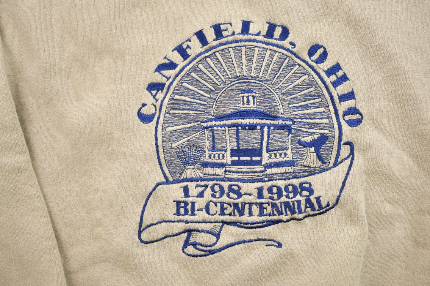 Other Clothing > Gender Neutral Adult Clothing > Hoodies & Sweatshirts > Sweatshirts Vintage 1990s Canfield Ohio Bi-Centennial Crewneck Sweatshirt Men's Small