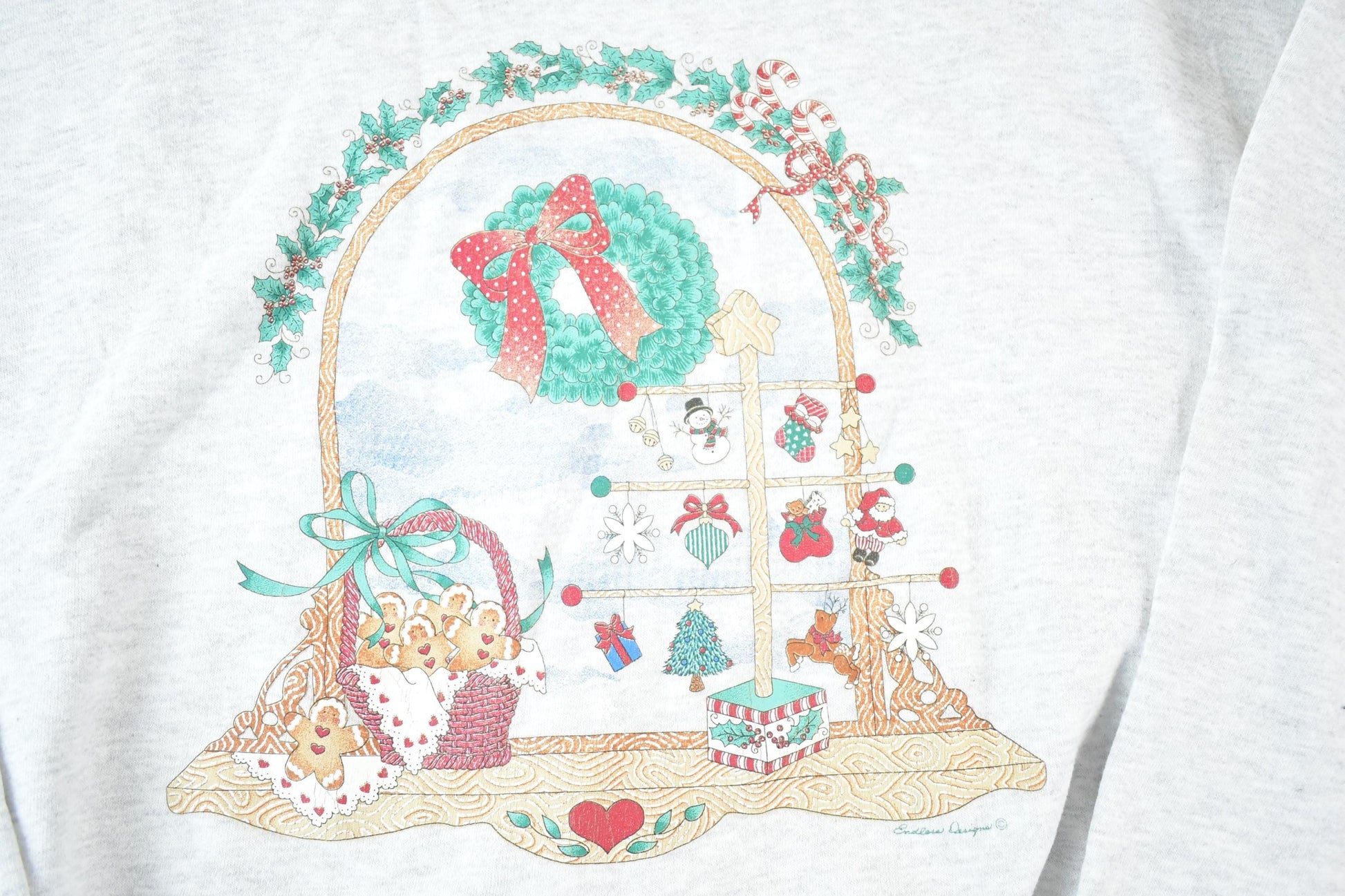 Other Clothing > Gender Neutral Adult Clothing > Hoodies & Sweatshirts > Sweatshirts Vintage 1990s Cartoon Christmas Morning Crewneck Sweatshirt Mens XXL