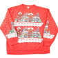 Other Clothing > Gender Neutral Adult Clothing > Hoodies & Sweatshirts > Sweatshirts Vintage 1990s Christmas On Main Street AOP Crewneck Sweatshirt Mens L