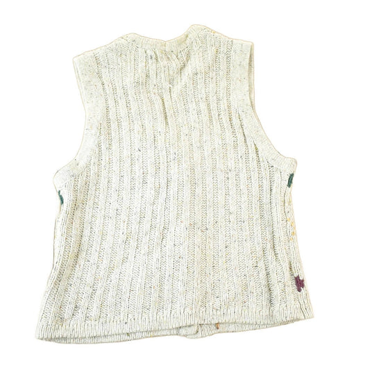 Other Clothing > Gender Neutral Adult Clothing > Hoodies & Sweatshirts > Sweatshirts Vintage 1990s Cotton Ginny Argyle Pattern Chunky Knit Cardigan Sweater Vest Women's S