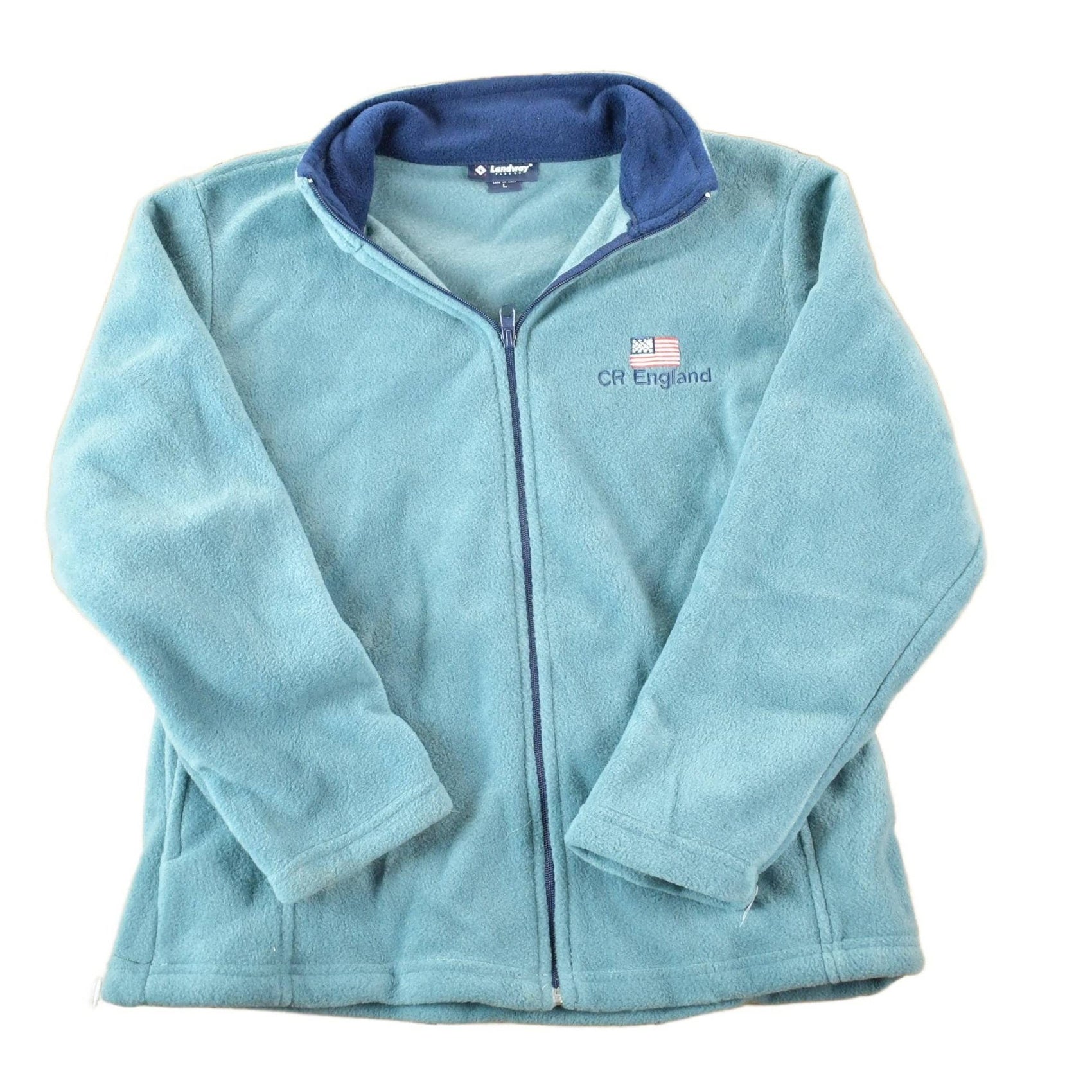 Other Clothing > Gender Neutral Adult Clothing > Hoodies & Sweatshirts > Sweatshirts Vintage 1990s CR England Full Zip Fleece Sweatshirt Mens L