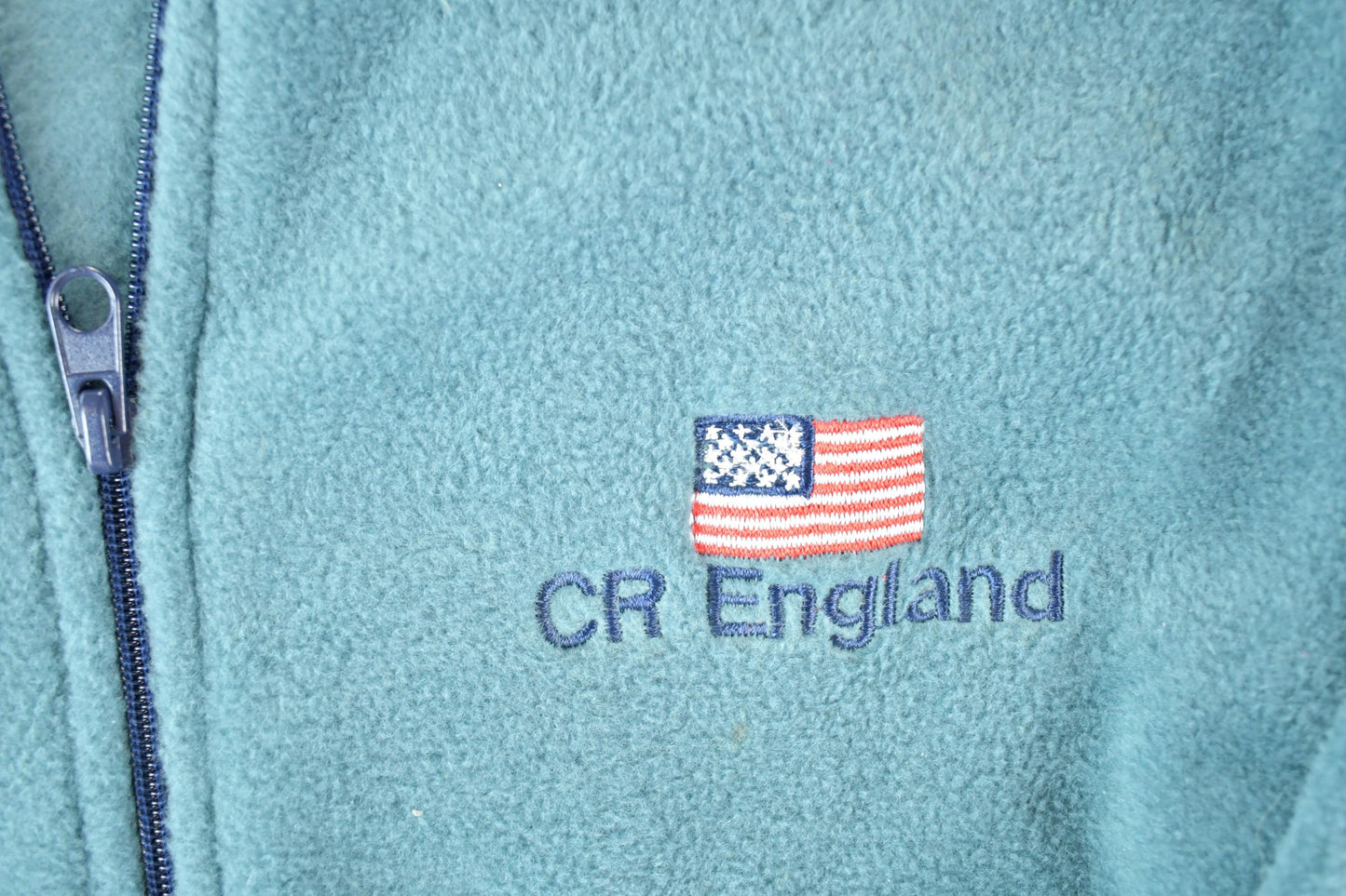 Other Clothing > Gender Neutral Adult Clothing > Hoodies & Sweatshirts > Sweatshirts Vintage 1990s CR England Full Zip Fleece Sweatshirt Mens L