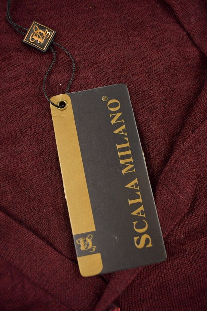 Other Clothing > Gender Neutral Adult Clothing > Hoodies & Sweatshirts > Sweatshirts Vintage 1990s Deadstock Scala Milano Cardigan Sweater Men's Large