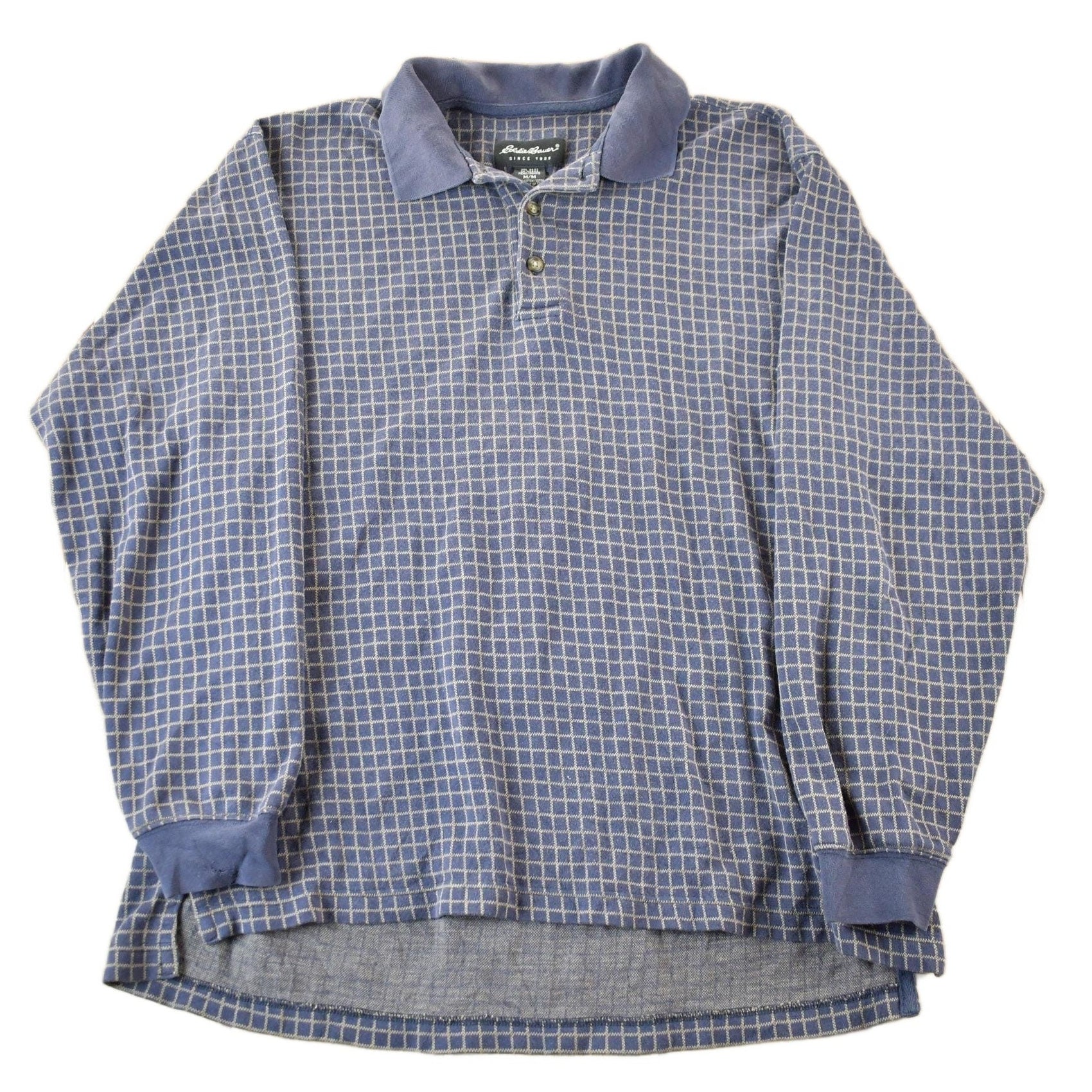 Other Clothing > Gender Neutral Adult Clothing > Hoodies & Sweatshirts > Sweatshirts Vintage 1990s Eddie Bauer Rugby Collared Shirt Men's Medium / 90s Collared Shirt / Souvenir / Athleisure / Outdoors / 90s Eddie Bauer